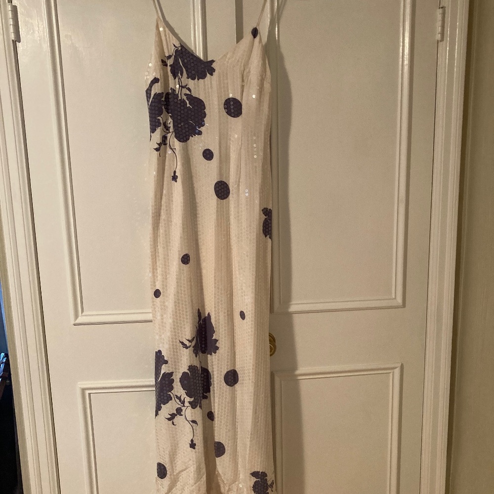 Sunny Choi original ( sample) sequence evening dress.